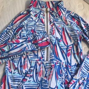 Lilly Pulitzer Red Right Return pop over